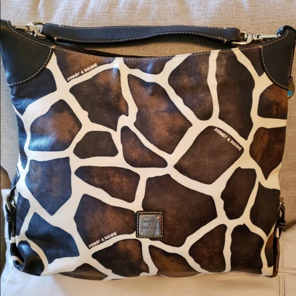 Authentic Dooney and Bourke shoulder cow print